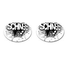 Snow Removal Winter Word Cufflinks (oval) by Amaryn4rt