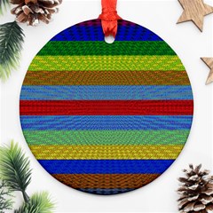 Pattern Background Round Ornament (two Sides) by Amaryn4rt