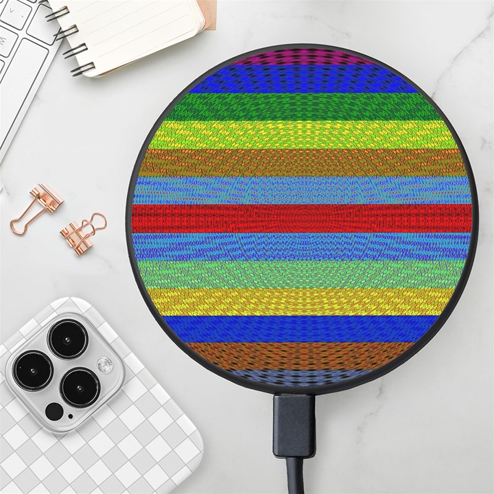 Pattern Background Wireless Fast Charger(Black)