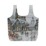 Santa Claus Nicholas Full Print Recycle Bag (M) Front