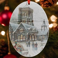 Santa Claus Nicholas Uv Print Acrylic Ornament Oval by Amaryn4rt