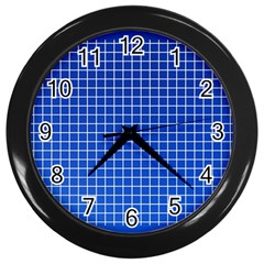 Background Diamonds Computer Paper- Wall Clock (black) by Amaryn4rt