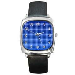 Background Diamonds Computer Paper- Square Metal Watch by Amaryn4rt