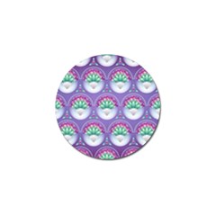 Background Floral Pattern Purple Golf Ball Marker by Amaryn4rt