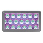 Background Floral Pattern Purple Memory Card Reader (Mini) Front