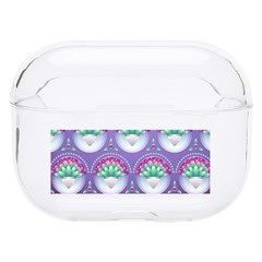 Background Floral Pattern Purple Hard Pc Airpods Pro Case by Amaryn4rt