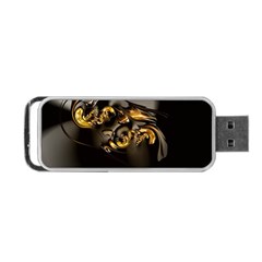 Fractal Mathematics Abstract Portable Usb Flash (one Side) by Amaryn4rt