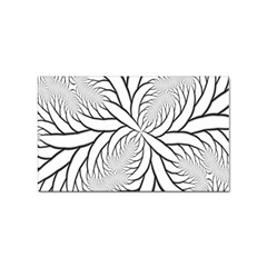 Fractal Symmetry Pattern Network Sticker Rectangular (100 Pack) by Amaryn4rt