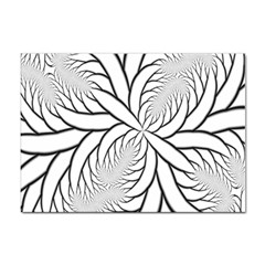 Fractal Symmetry Pattern Network Sticker A4 (10 Pack) by Amaryn4rt