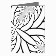 Fractal Symmetry Pattern Network Greeting Card by Amaryn4rt