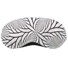 Fractal Symmetry Pattern Network Sleep Mask by Amaryn4rt