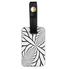 Fractal Symmetry Pattern Network Luggage Tag (one Side) by Amaryn4rt