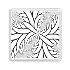 Fractal Symmetry Pattern Network Memory Card Reader (square) by Amaryn4rt