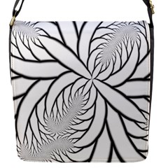 Fractal Symmetry Pattern Network Flap Closure Messenger Bag (s) by Amaryn4rt