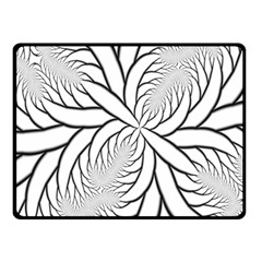 Fractal Symmetry Pattern Network Two Sides Fleece Blanket (small) by Amaryn4rt