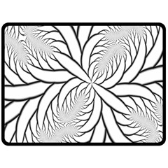 Fractal Symmetry Pattern Network Two Sides Fleece Blanket (large) by Amaryn4rt