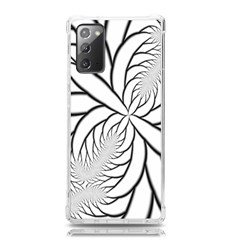 Fractal Symmetry Pattern Network Samsung Galaxy Note 20 Tpu Uv Case by Amaryn4rt