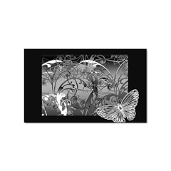 Kringel Circle Flowers Butterfly Sticker Rectangular (10 Pack) by Amaryn4rt