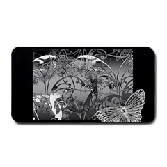 Kringel Circle Flowers Butterfly Medium Bar Mat by Amaryn4rt