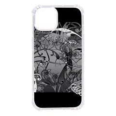 Kringel Circle Flowers Butterfly Iphone 14 Tpu Uv Print Case by Amaryn4rt