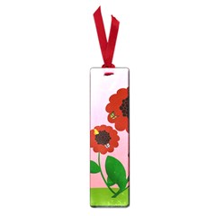 Flowers Butterflies Red Flowers Small Book Marks by Sarkoni