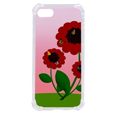 Flowers Butterflies Red Flowers Iphone Se by Sarkoni