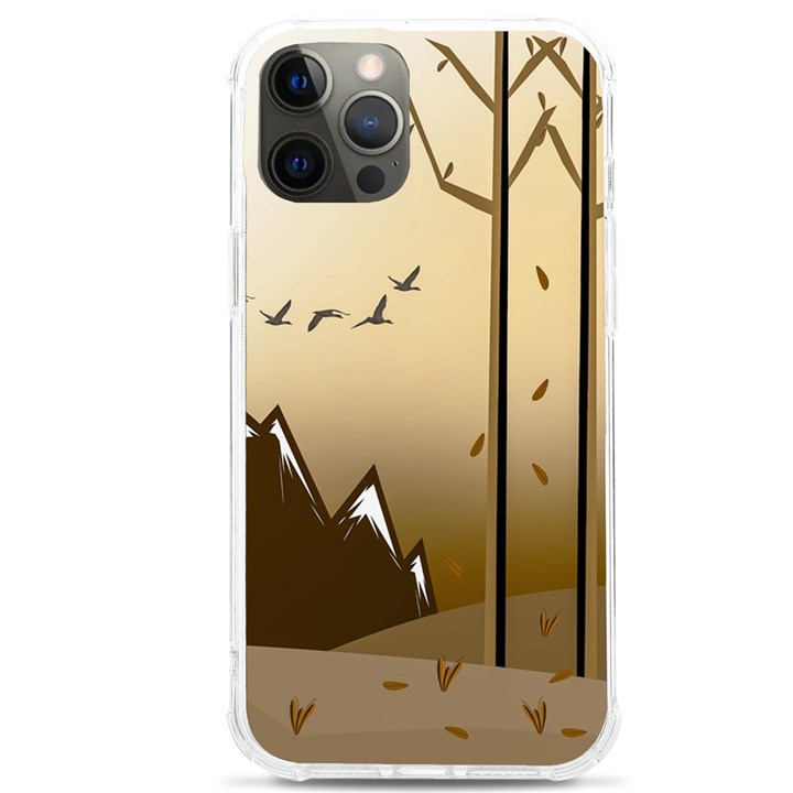 Landscape Trees Wallpaper Mountains iPhone 12 Pro max TPU UV Print Case