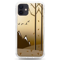 Landscape Trees Wallpaper Mountains Iphone 12 Mini Tpu Uv Print Case	 by Sarkoni