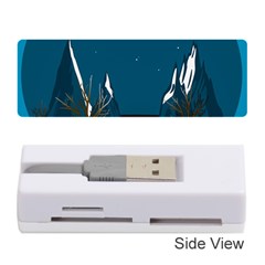 Vector Graphic Mountains Snow Wolf Memory Card Reader (stick) by Sarkoni