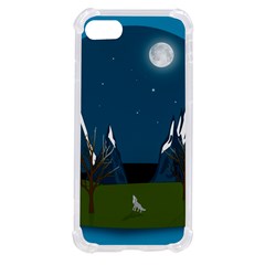 Vector Graphic Mountains Snow Wolf Iphone Se by Sarkoni