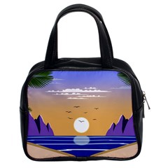 Vector Graphic Clipart Mountains Classic Handbag (two Sides) by Sarkoni