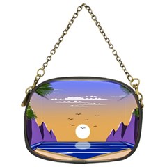 Vector Graphic Clipart Mountains Chain Purse (one Side) by Sarkoni