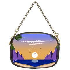 Vector Graphic Clipart Mountains Chain Purse (two Sides) by Sarkoni