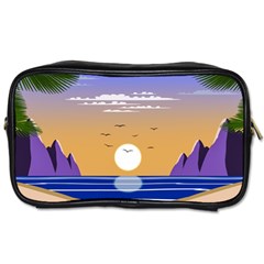 Vector Graphic Clipart Mountains Toiletries Bag (one Side) by Sarkoni