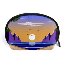 Vector Graphic Clipart Mountains Accessory Pouch (large) by Sarkoni