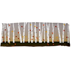 Birch Trees Fall Autumn Leaves Body Pillow Case Dakimakura (two Sides) by Sarkoni