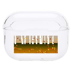 Birch Trees Fall Autumn Leaves Hard Pc Airpods Pro Case by Sarkoni