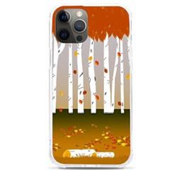 Birch Trees Fall Autumn Leaves Iphone 12 Pro Max Tpu Uv Print Case by Sarkoni