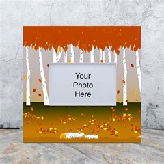 Birch Trees Fall Autumn Leaves White Box Photo Frame 4  X 6  by Sarkoni