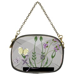 Flower Butterfly Pot Chain Purse (one Side) by Sarkoni