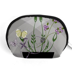 Flower Butterfly Pot Accessory Pouch (medium) by Sarkoni