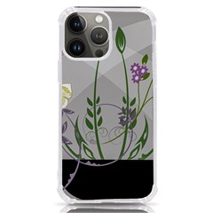 Flower Butterfly Pot Iphone 13 Pro Max Tpu Uv Print Case by Sarkoni