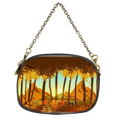 Mountains Fall Flowers Chain Purse (one Side) by Sarkoni