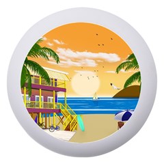 Vector Graphic Clipart Beach House Dento Box With Mirror