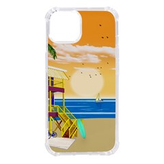 Vector Graphic Clipart Beach House Iphone 14 Tpu Uv Print Case by Sarkoni