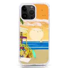 Vector Graphic Clipart Beach House Iphone 14 Pro Max Tpu Uv Print Case by Sarkoni