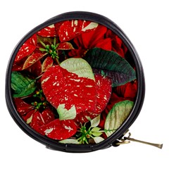 Poinsettia Christmas Star Plant Mini Makeup Bag by Sarkoni