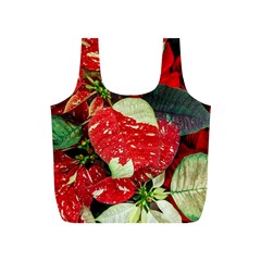 Poinsettia Christmas Star Plant Full Print Recycle Bag (s) by Sarkoni