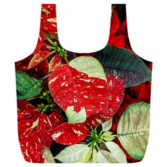 Poinsettia Christmas Star Plant Full Print Recycle Bag (xl) by Sarkoni