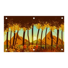 Mountains Fall Flowers Banner And Sign 5  X 3 